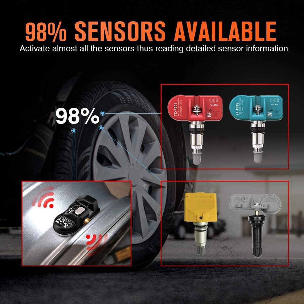 2022 Autel TPMS Relearn Tool TS408, Upgraded of TS401 Tire Pressure Monitor Sensor Programming Tool for All Cars, TPMS Reset, Sensor Activation, Program for Autel MX-Sensors without OBD2 Cable