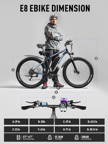 E·Bycco 29” Electric Bike for Adults, 48V 17.5AH Battery, 750W Peak 1000W Electric Mountain Bike, Up to 70 Miles 34MPH Ebike with 21-Speed, Electric Bicycle E-Bike for Commuter, UL 2849 Certified