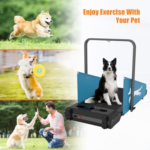 Dog Treadmill Pet Running Machine Dog SlatMill for Small & Medium-Sized Dogs Healthy Exercise Pet Fitness Treadmill Easy to Move 220 LBS
