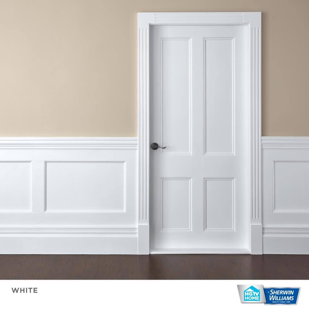 HGTV Home by Sherwin-Williams Extra White Water-Based Door and Trim Paint (5-Gallon)
