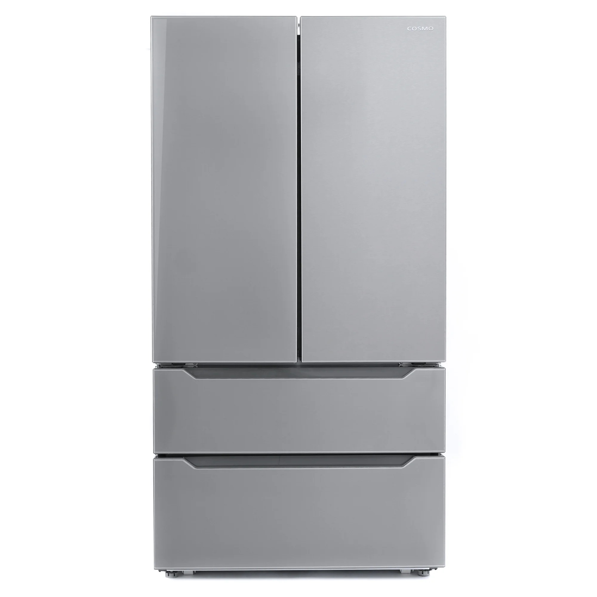Cosmo 2 Piece Kitchen Appliance Package with 30" Free Standing Gas Range Kitchen Stove & French Door Refrigerator Kitchen Appliance Bundles