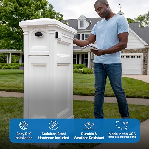 Step2 5005BL Atherton Reserve Storage Onyx Black Mailbox