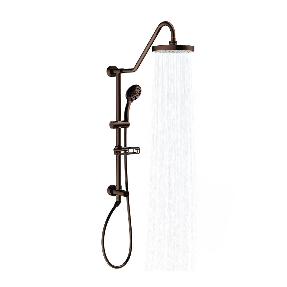 Pulse Kauai III Dual Rain Shower Hand Held Head Spa System, Oil Rubbed Bronze