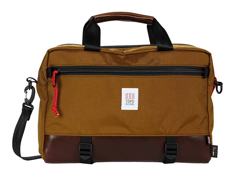 Topo Designs Commuter Briefcase - Duck Brown/Dark Brown Leather