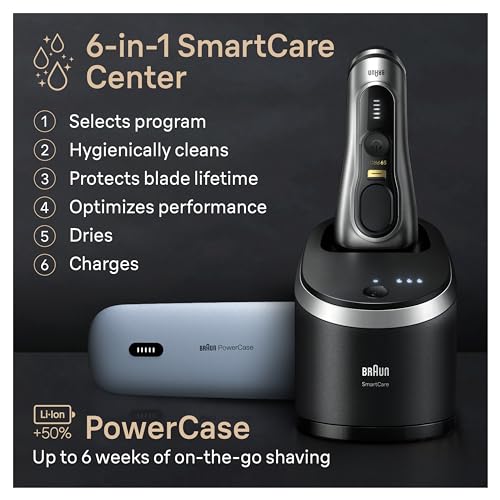 Braun Series 9 9330s Rechargeable Wet & Dry Men's Electric Shaver, Battery Powered