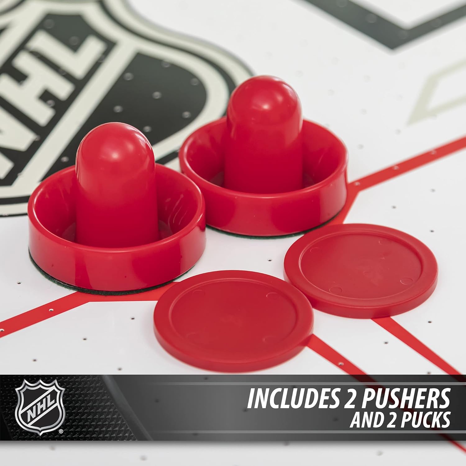 EastPoint Sports NHL 72” Air Attack Air Hockey Table with LED Scoring System – Perfect for Family Game Room, Adult rec Room, basements, Man cave, or Garage