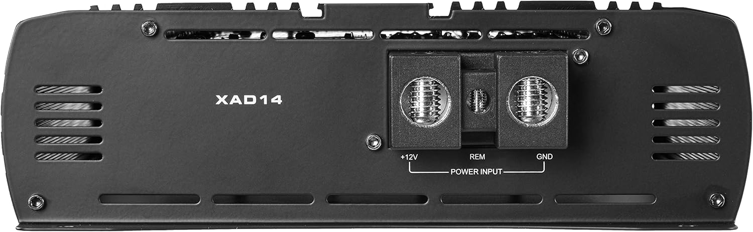 NVX XAD41 1200W RMS 1-OHM Stable Full Bridge Class D High Power Competition Full Range Bridgeable 4-Channel Car Audio MOSFET Amplifier