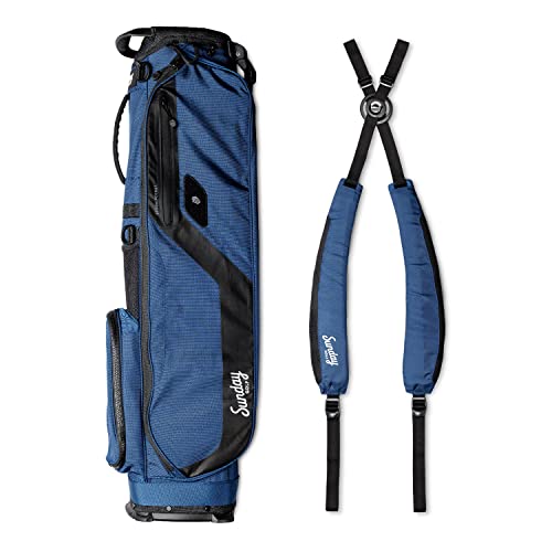 Sunday Golf El Camino Bag - Lightweight Sunday Golf Bag with Strap and Stand – Easy to Carry – Golf Stand Bag for The Driving Range, Par 3 and Standard Courses, 3.9 pounds