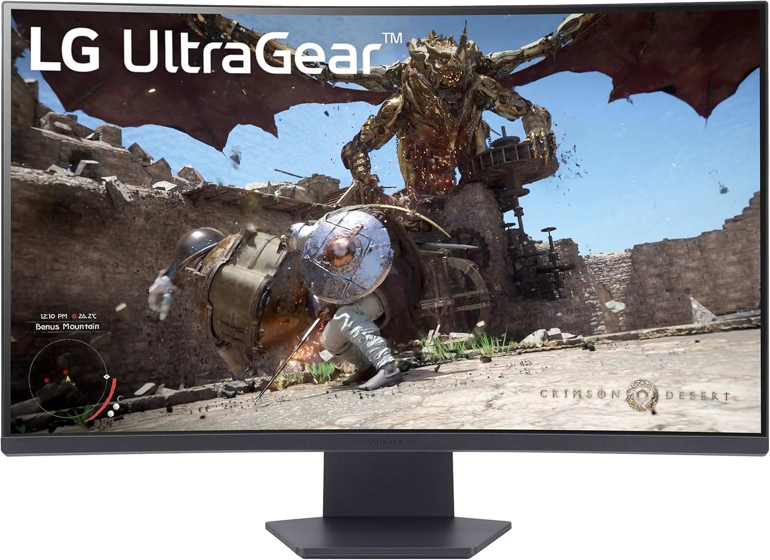 LG 32GS60QC-B 31.5-inch Ultragear 1000R Curved Gaming Monitor QHD 180Hz 1ms HDR10 AMD FreeSync HDMI DisplayPort Tilt Stand Black
