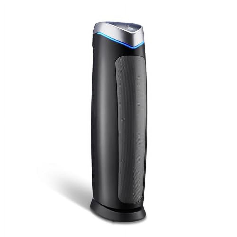 GermGuardian Air Purifier with Genuine HEPA 13 Pet Pure Filter, Removes 99.97% of Pollutants, Covers Large Rooms up to 915 Sq. ft. in 1 Hour, UV-C Light Helps Reduce Germs, 28", Black, AC5250PT