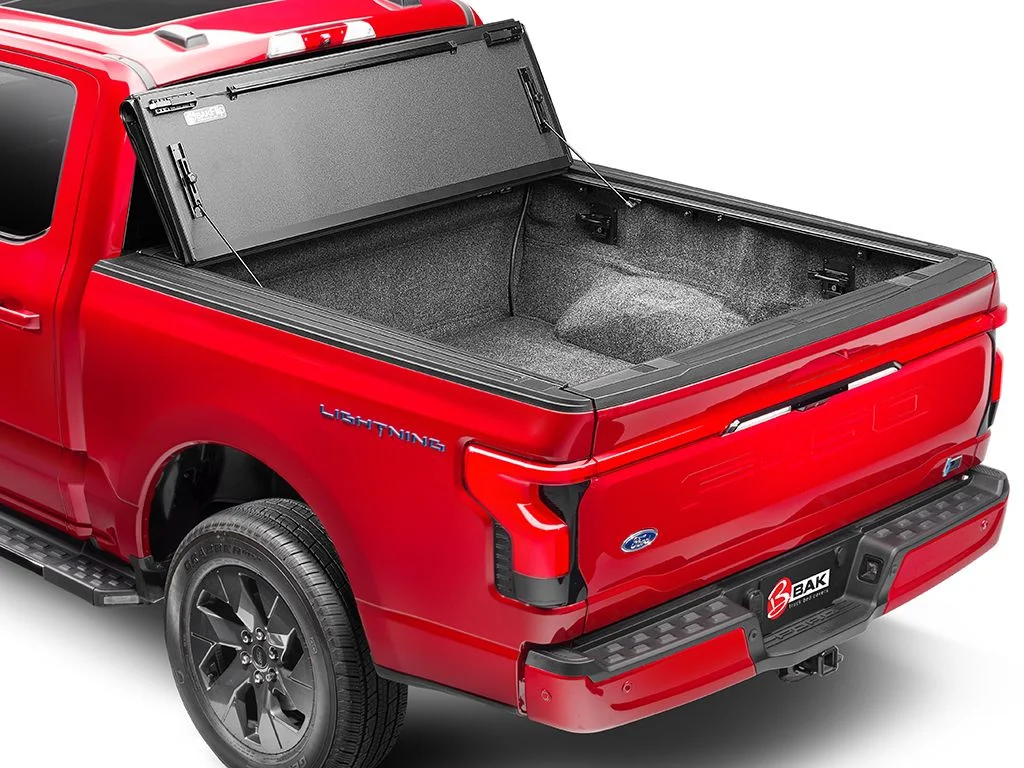 BAK by RealTruck BAKFlip MX4 Hard Folding Truck Bed Tonneau Cover | 448134 | Compatible with 2020 - 2023 Chevy/GMC Silverado/Sierra 2500/3500HD 8' 2" Bed (98.2")