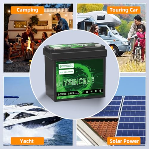 12V 100Ah LiFePO4 Lithium Battery, 100A BMS Deep Cycle Rechargeable Lithium Battery with Up to 4000 Cycles for RV, Solar, Trolling Motor, Travel Trailer, Energy Storage