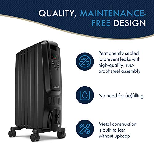 Delonghi Radiator Space Heater 1500 Watts Radiant space heater