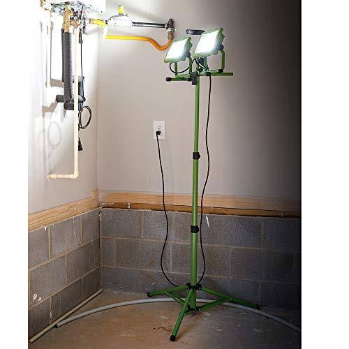 Powersmith 12,000 Lumen Dual-Head LED Work Light with Tripod