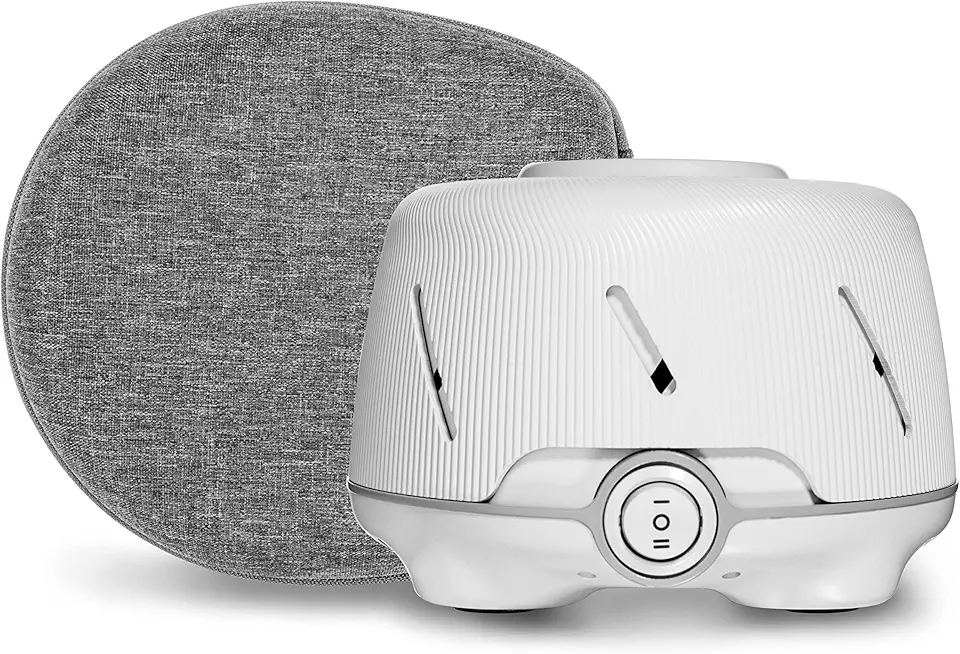 Yogasleep Dohm (White/Gray) & Travel Case (2 Piece Set) The Original White Noise Machine with Natural Sound from a Real Fan, Sleep Aid & Noise Cancelling For Adults & Baby, Office Privacy & Meditation - Kansas Nuitrition - HNZSDS