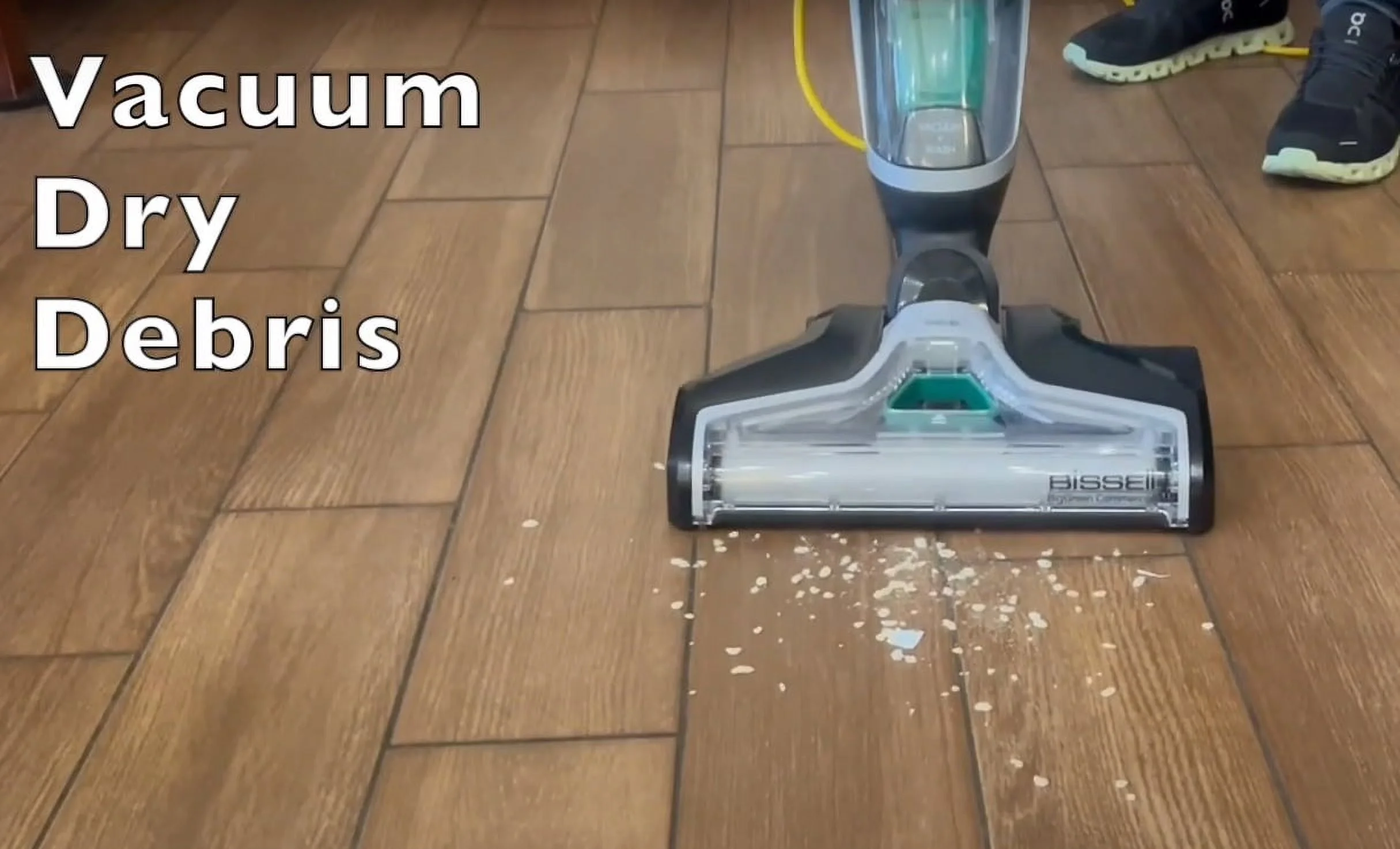 Bissell Commercial Floor Wash 13.5 Inch Combo Wet & Dry Hard Floor Washer/Scrubber & Vacuum BGFW13 + Accessories