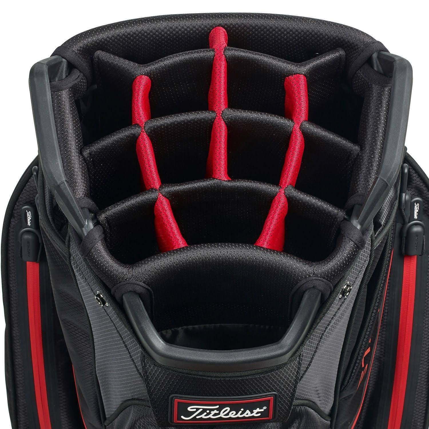 Titleist StaDry Golf Cart Bag Black/Red
