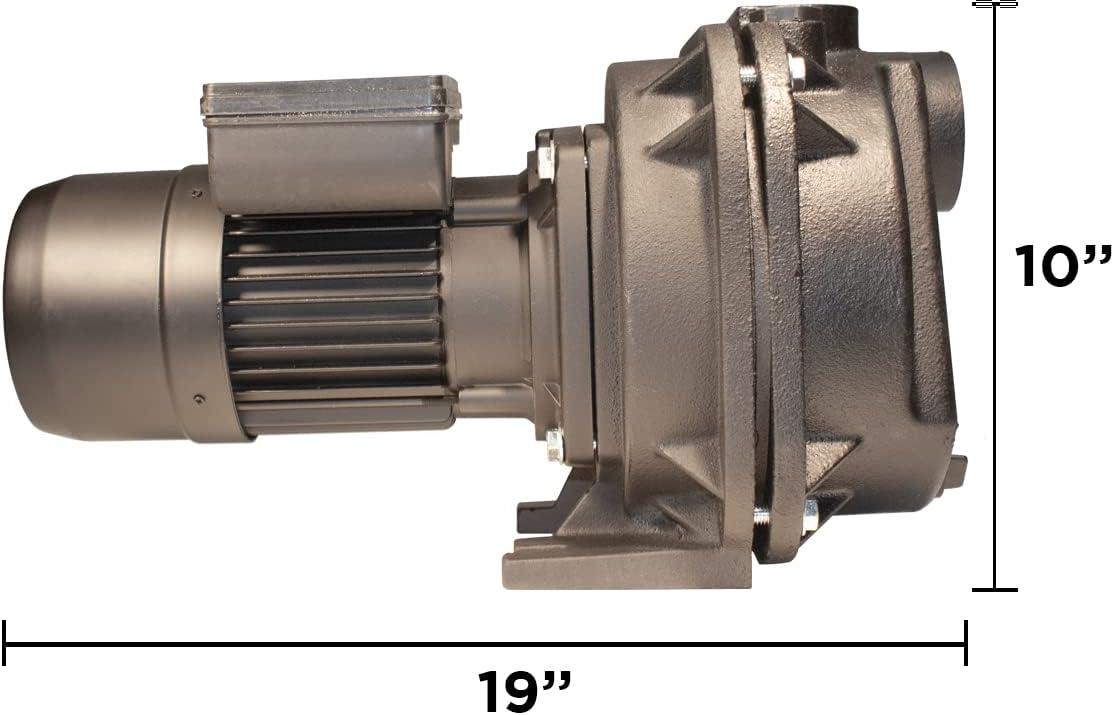 B BURCAM QUALITY PUMPS SINCE 1978 700518ZN 2HP Heavy Duty Sprinkler Pump (Brass Impeller)