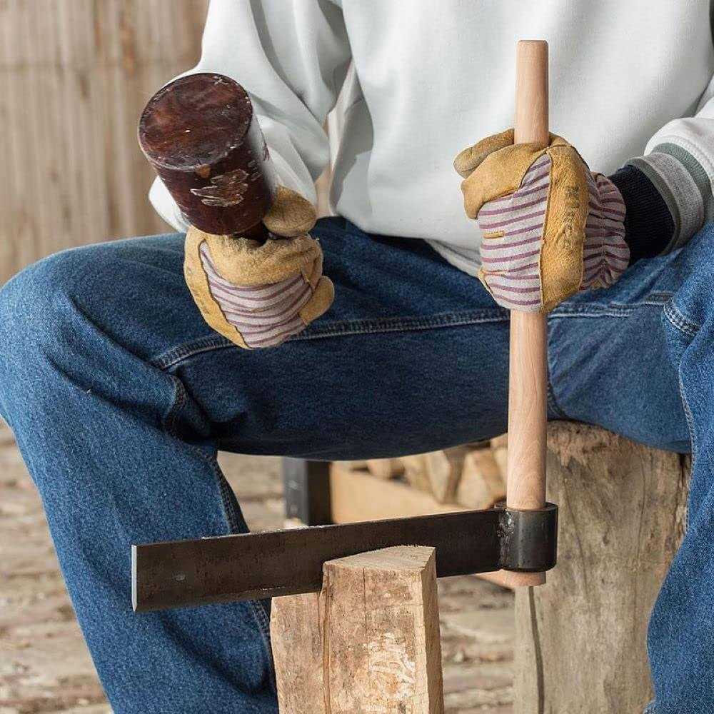 Lehman’s Wood-Splitting Froe, Made of Hickory and Steel for Woodworking and Making Kindling