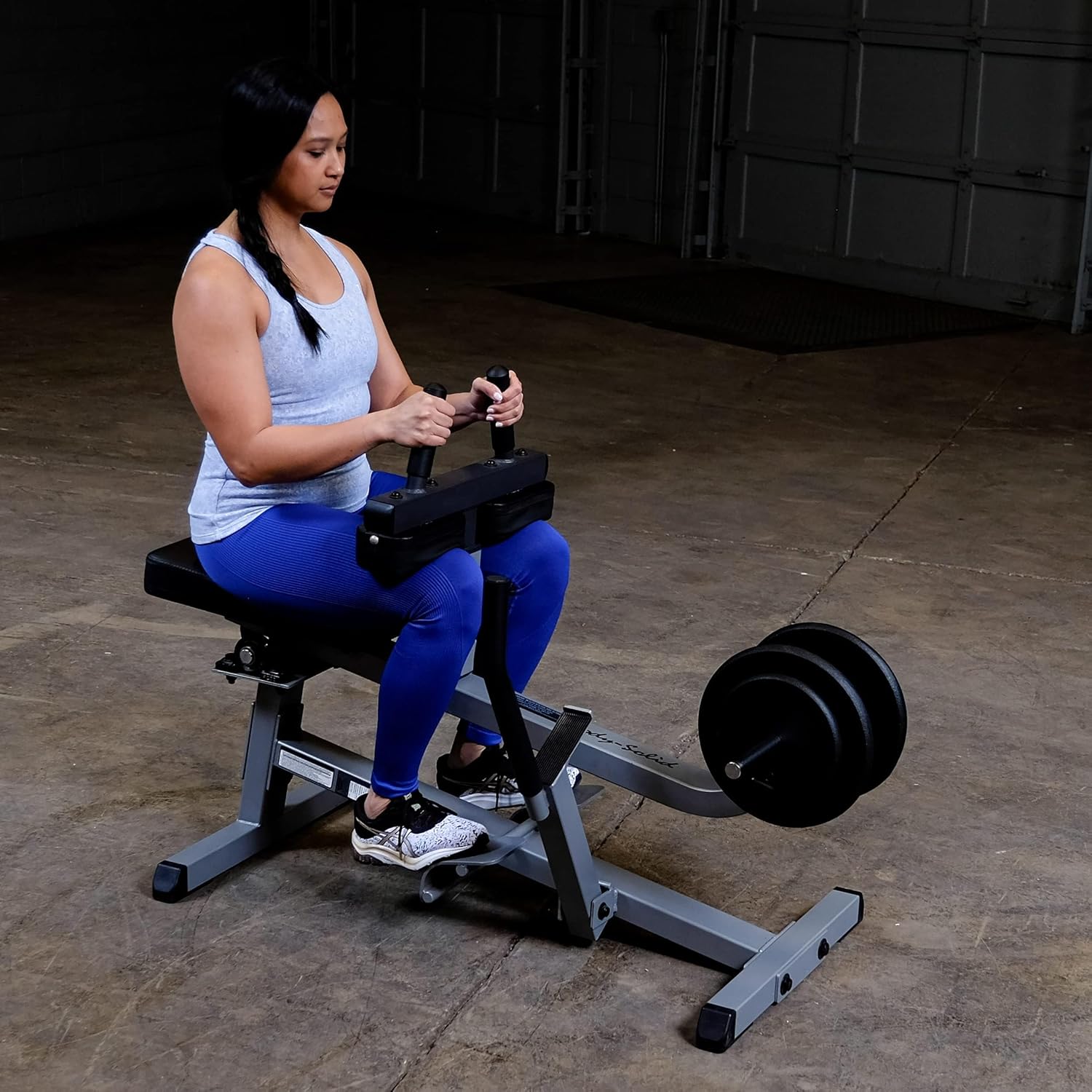 Body-Solid (GSCR349) Seated Calf Raise Exercise Machine for Strength Training, Home Gym Equipment