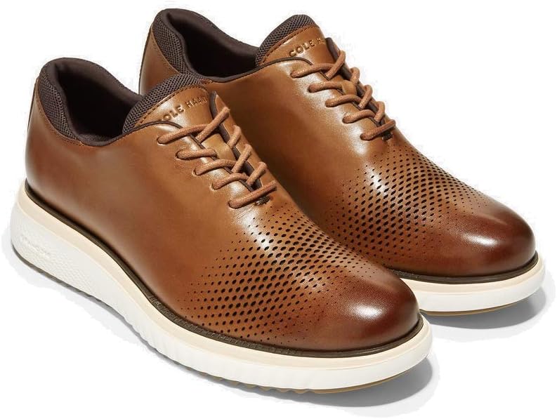 Cole Haan Zerogrand Eon Wing Oxford British Tan/Dark Roast/Brazilian Sand 7 D (M)