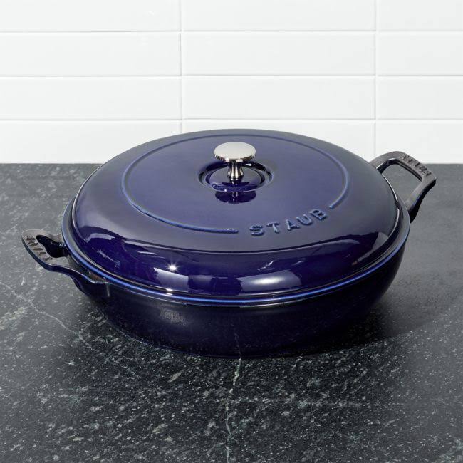 Staub - Cast Iron 3.5-qt Braiser - Dark Blue