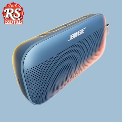 Bose SoundLink Flex Portable Bluetooth Speaker (2nd Gen), Portable Outdoor Speaker with Hi-Fi Audio, Up to 12 Hours Battery Life, Waterproof and Dustproof, Twilight Blue - Limited Edition Color