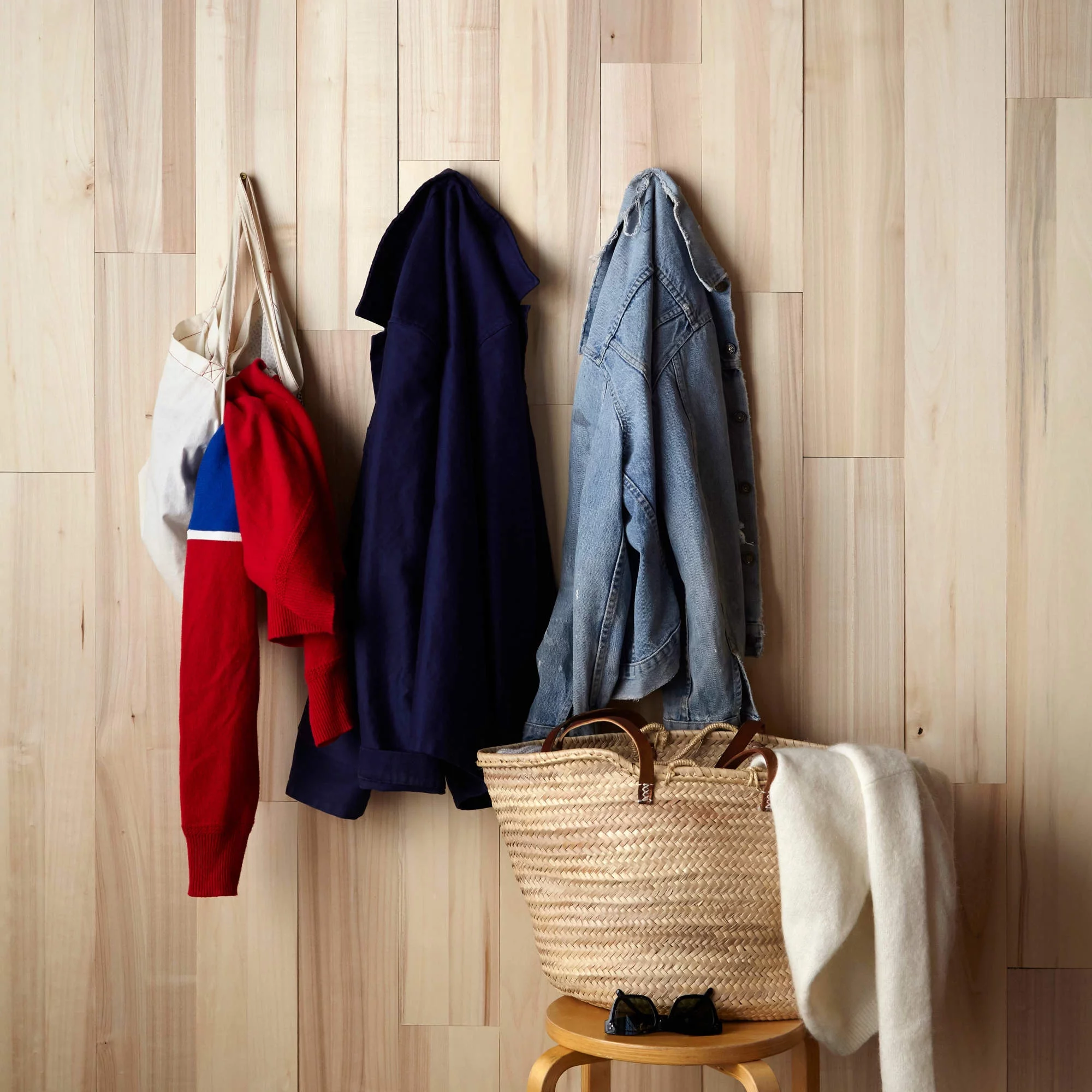 Timeline Skinnies 5.5" x 47.5" Solid Wood Wall Paneling, Raw Pine