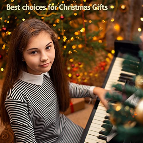 MUSTAR Digital Piano 88 Key Weighted Keyboard Hammer Action, MDP-1200 Weighted Keyboard with Stand, Full Size Electric Piano Keyboard 88 Keys with for Beginners, Portable Case, Sustain Pedal, Black
