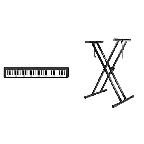 Casio CDP-S160 – 88-Key Weighted Digital Piano with Scaled Hammer Action Keyboard | Duet Mode for Students | Realistic Feel, Slim & Portable | Built-In Tones, Effects, USB-MIDI, Speakers | Black
