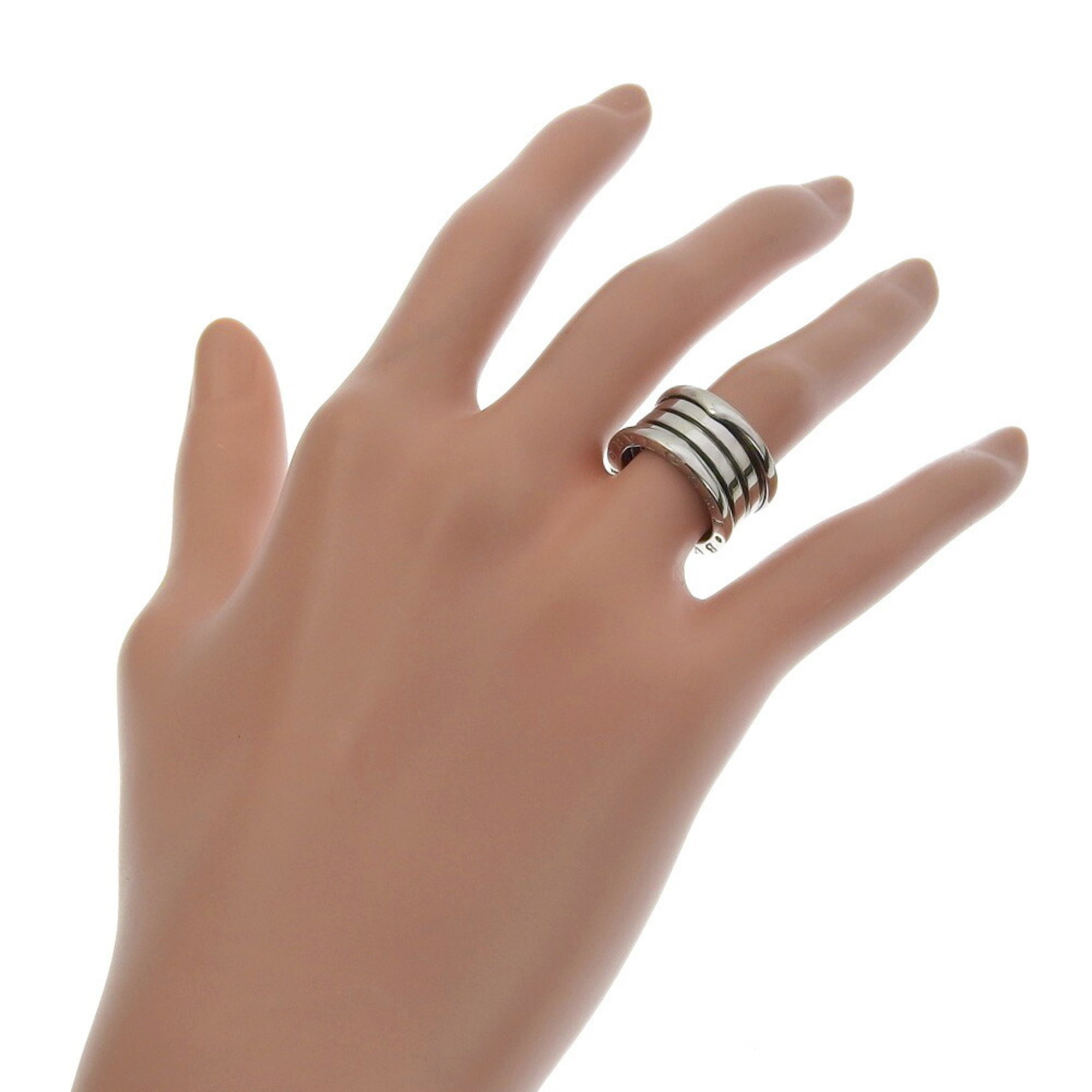 Pre-Owned Bulgari BVLGARI B-zero1 Ring B-zero One K18 White Gold Approx. 9.3g Women's I220823086 (Good)