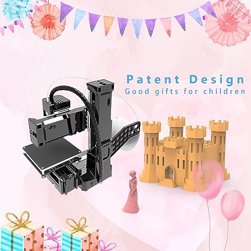 K9 FDM Mini 3D Printer,2023 Upgrade 3D Printer for Kids and Beginners: Your First Entry-Level 3D Printer with High Printing Accuracy