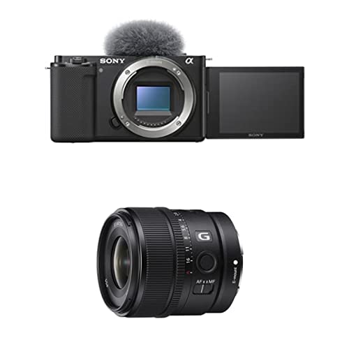Sony Alpha ZV-E10 - APS-C Interchangeable Lens Mirrorless Vlog Camera Kit - Black