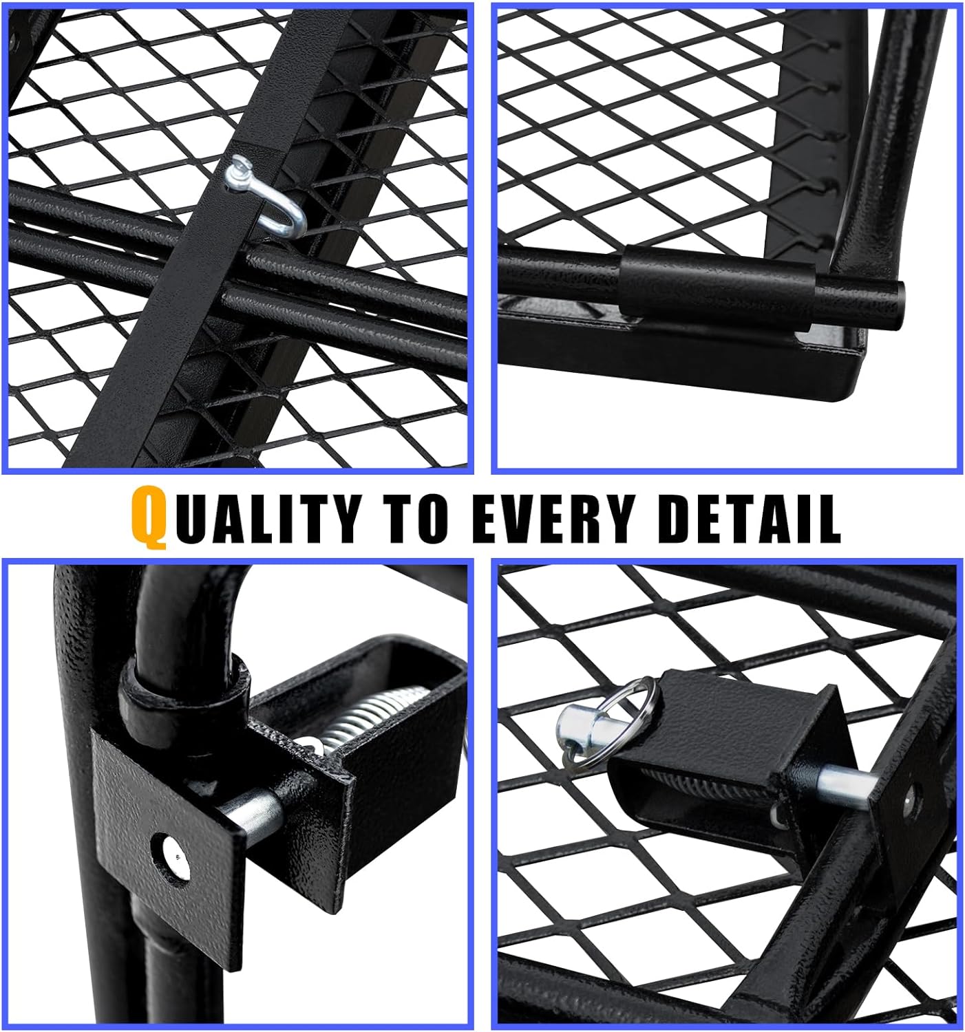 DIQIN Trail Hitch Cargo Carrier 60" x 24" x 14" Cargo s Fits 2" with 2" Hitch for SUV can 500LBS