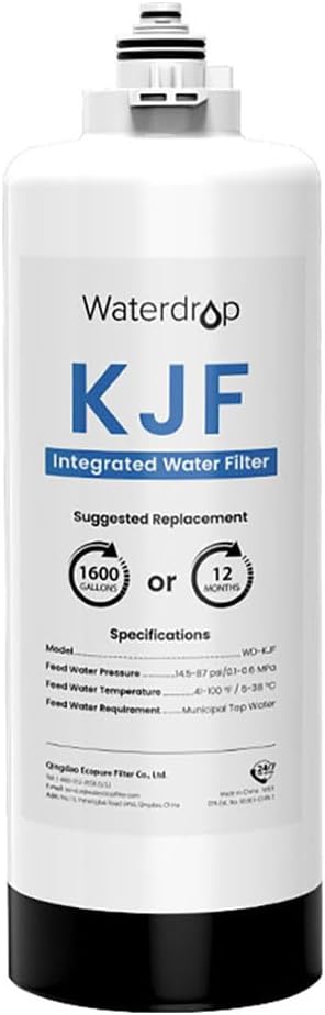 Waterdrop WD-KJF Filter, Replacement for WD-KJ600 Reverse Osmosis Instant Hot Water Dispenser System, 12-month Lifetime