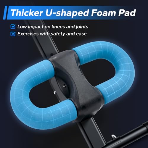 MERACH Abdominal Trainers, Adjustable Ab Machine Full Body Workout for Home Gym,Foldable,Knee Protection, Abdominal Exercise Machine for Home, Core Ab Exercise System Trainer