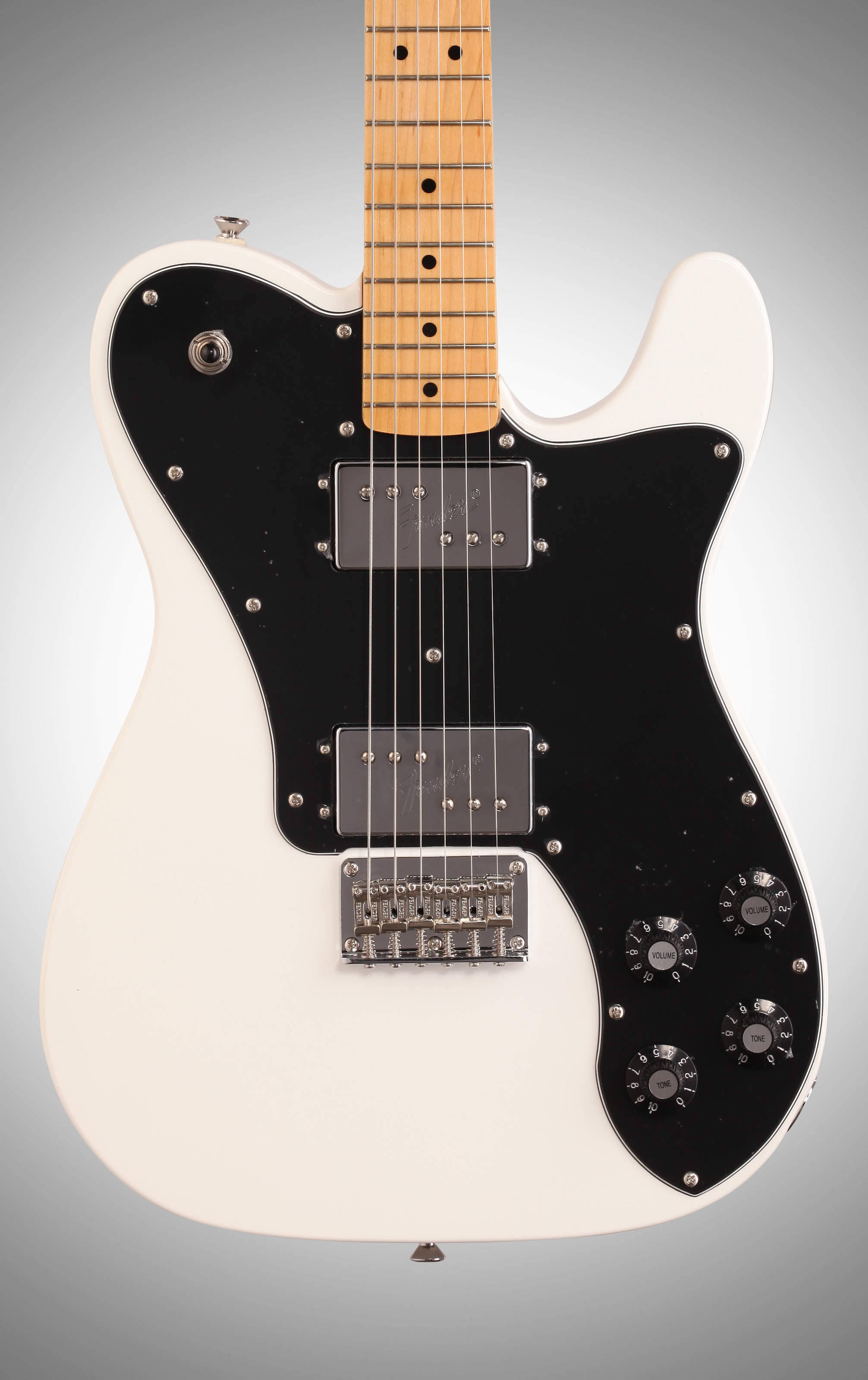 Squier Vintage Modified Telecaster Deluxe Electric Guitar (Olympic White)