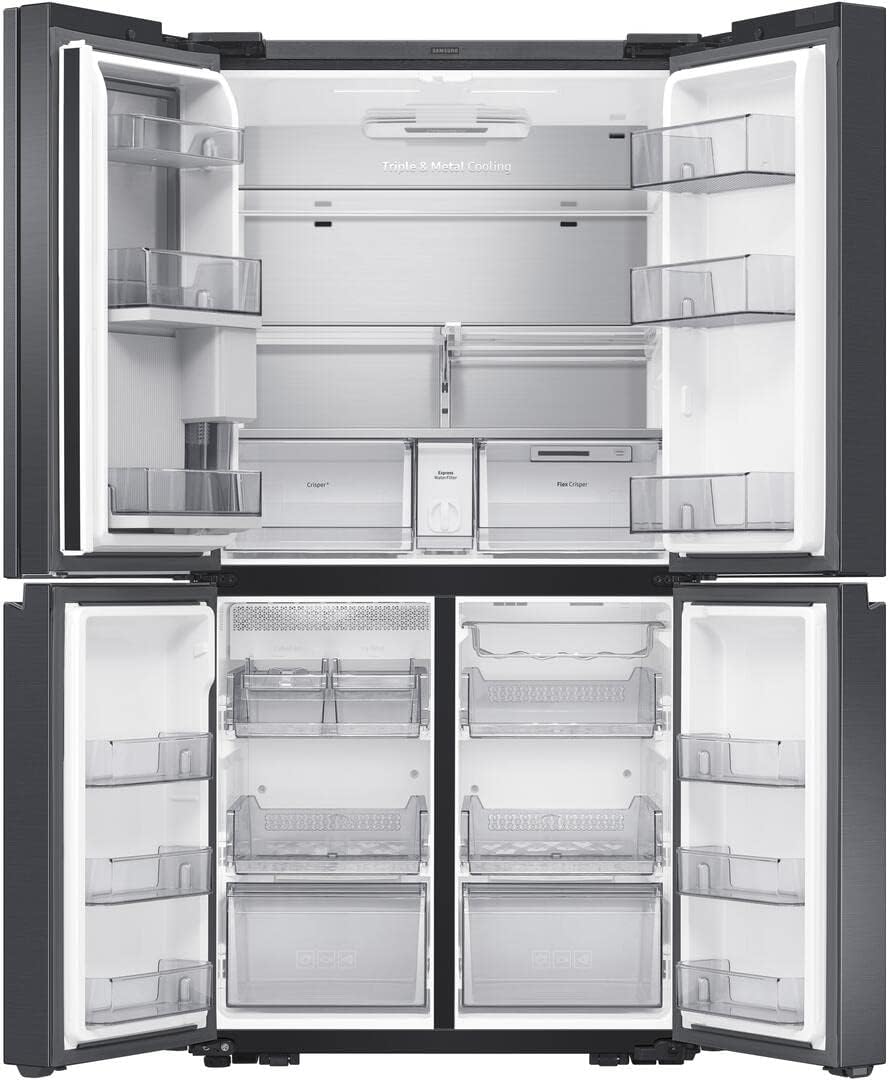 SAMSUNG 28.6 Cu. Ft. Fingerprint Resistant Black Stainless Steel Smart 4-Door Flex Refrigerator Featuring Family Hub With Beverage Center And Dual Ice Maker - RF29A9771SG/AA