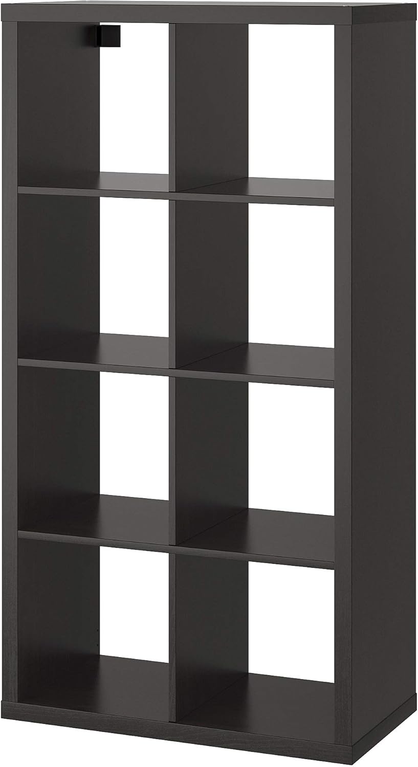 IKEA KALLAX Shelf, Black-Brown