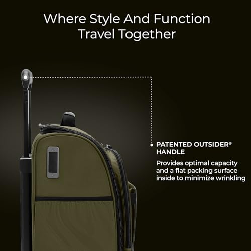Briggs & Riley Domestic 22" Carry On Expandable Spinner - Luggage for Travel, Suitcases with Wheels, Softside Rolling Bag for Men & Women, Self-Repairing Zipper - ZDX Collection, Black