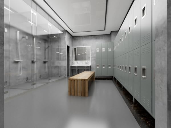 Metal Locker,5 Door Employee Storage Locker,72 inch Lockable Steel Storage Lockers for Home, Garage, Office Gym