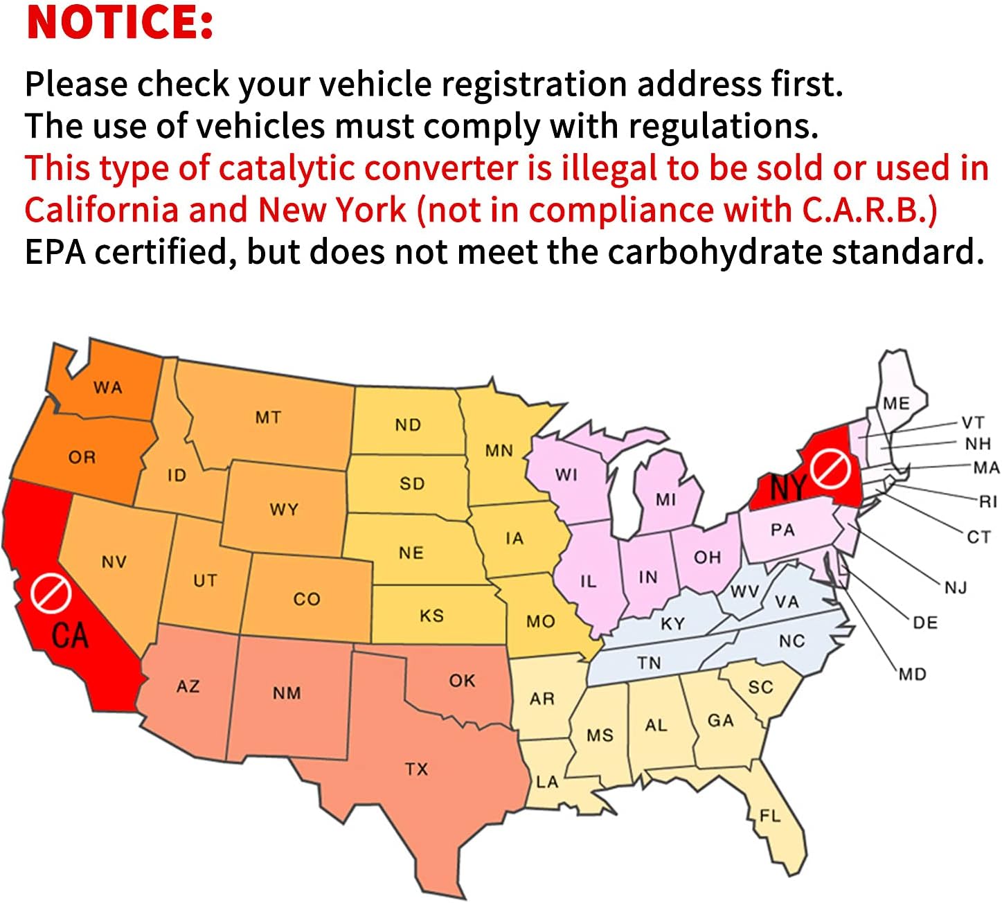 Catalytic Converter Replacement for 2004 2005 2006 2007 2008 2009 Toyota Prius 1.5L Direct-Fit High Flow Series Replaces 16337 (EPA Compliant)