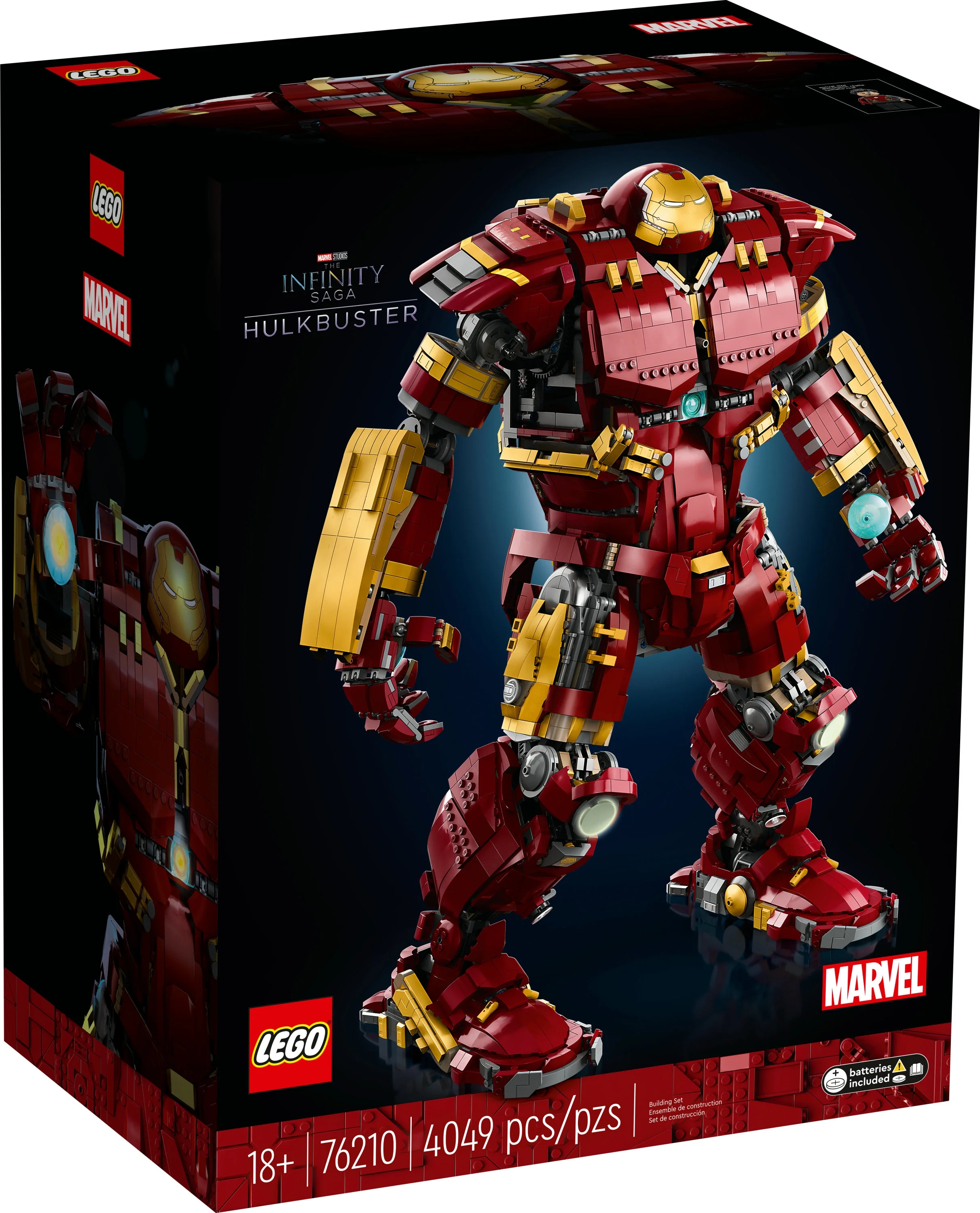 LEGO Marvel Hulkbuster 76210 Building Set - Iron Man Red Authentic Display Model for Adults