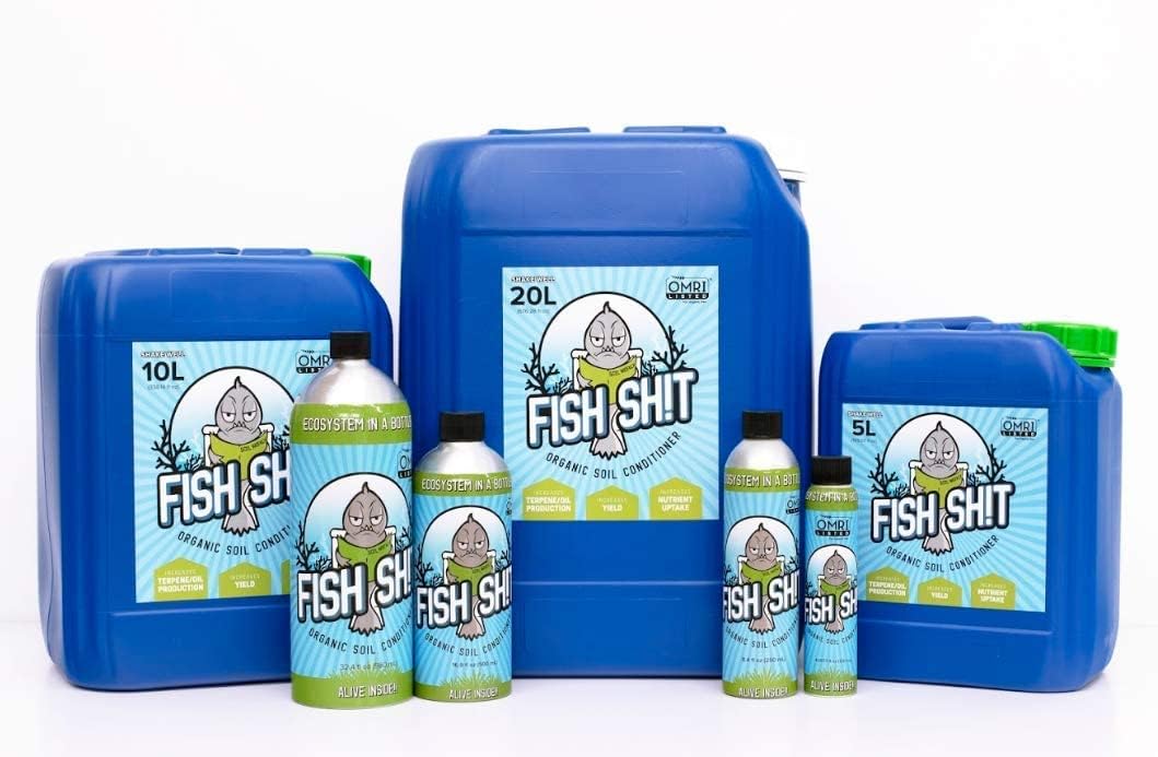 Fish Head Farms Organic Soil Conditioner - Organic Fertilizer for Increased Yield and Flavor - Plant Fertilizer, Plant Nutrients for Soil, Soilless, Hydroponic Farming - Garden Fertilizer - 10L