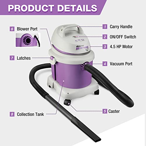 Shop-Vac 4 Gallon 4.5 Peak HP All Around EZ Series Wet/Dry Vacuum