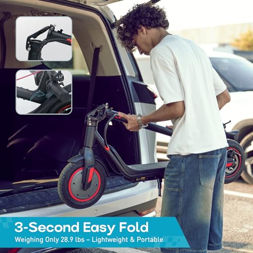 iScooter Electric Scooter for Adults, 18/12 Miles Long Range,22/19/18 Mph Top Speed, Commuting Electric Scooter with Cruise Control, Double Braking Systems Escooter for Adults and Teens