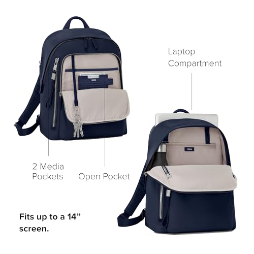 TUMI - Voyageur Halsey Backpack - Travel Backpack - For Business, Fashion, Commute - Holds Up to 14" Screens - Black & Gold
