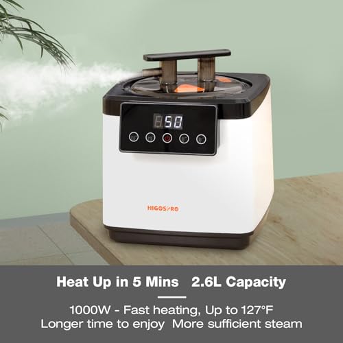 Portable Full Size Steam Sauna, Lightweight Steam Saunas for Home Spa, FCC Certified 2.6L & 1000W Steam Generator, 90 Minute Timer, Indoor Steam Sauna Tent with Remote Control, Black