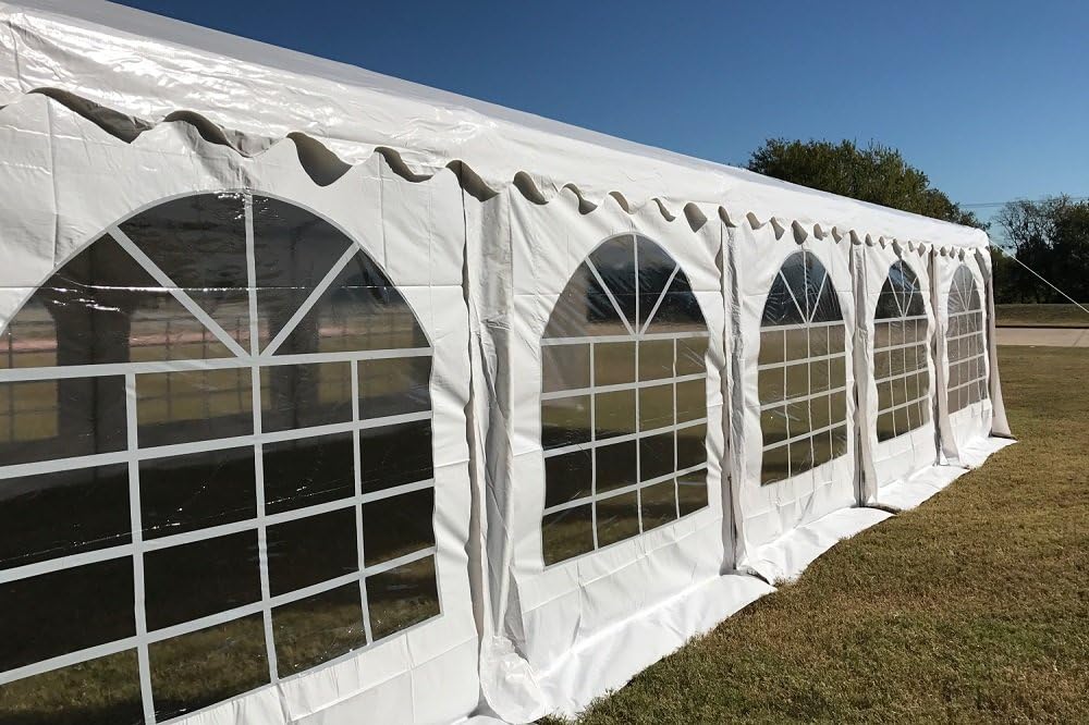 DELTA 26'x20' Budget PVC Party Tent,Large Outdoor Event Wedding Tent Canopy,Backyard Garden Shelter Gazebo,with Waterproof Top Cover,Removable Window Walls, Commercial/Residential Use