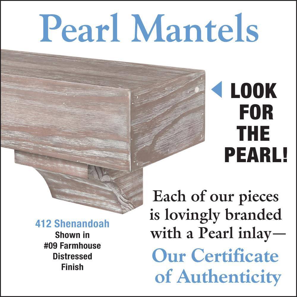 Pearl Mantels 412-72-09 The Shenandoah 72x22 Shelf or Mantel Shelf Farmhouse Distressed Finish